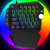  ZIYOULANG K5 – Bàn phím cơ một tay 39 Phím Blue Switch RGB 