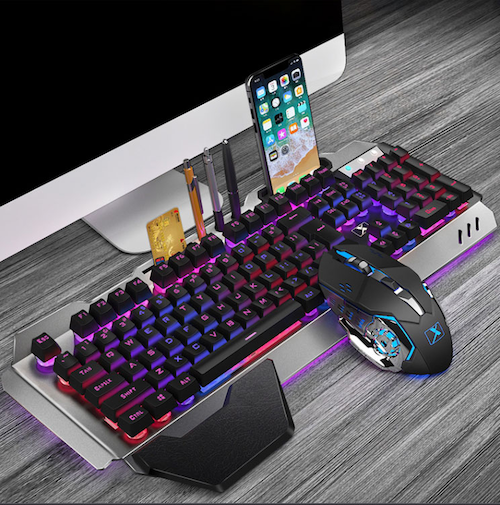 Bàn Phím Gaming K618 LED Đổi Màu 10 Chế Độ