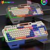  Bàn Phím Giả Cơ Xunfox K90 Chơi Game  Led 7 Màu Kèm Theo Nút Vặn Âm Lượng 
