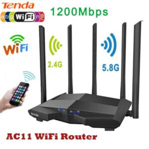 Bộ Phát Wifi Tenda AC11, Băng Tần Kép 2.4 & 5.0 Ghz, 5 Anten 6dBi ( LAN Gigabit)