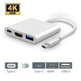  Bộ Cáp Chuyển Đổi Usb 3.1 Type-C Sang HDMI Cho Macbook 