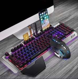  Bàn Phím Gaming K618 LED Đổi Màu 10 Chế Độ 