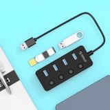  Bộ chia Hub 4 cổng USB 3.0 Orico W5PH4-U3 (Đen) 