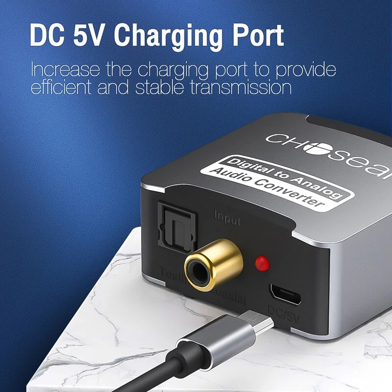 Bộ Chuyển Đổi Âm Thanh Quang Học Choseal Tặng Kèm Dây Quang 14 Bo chuyen doi am thanh quang choseal 5