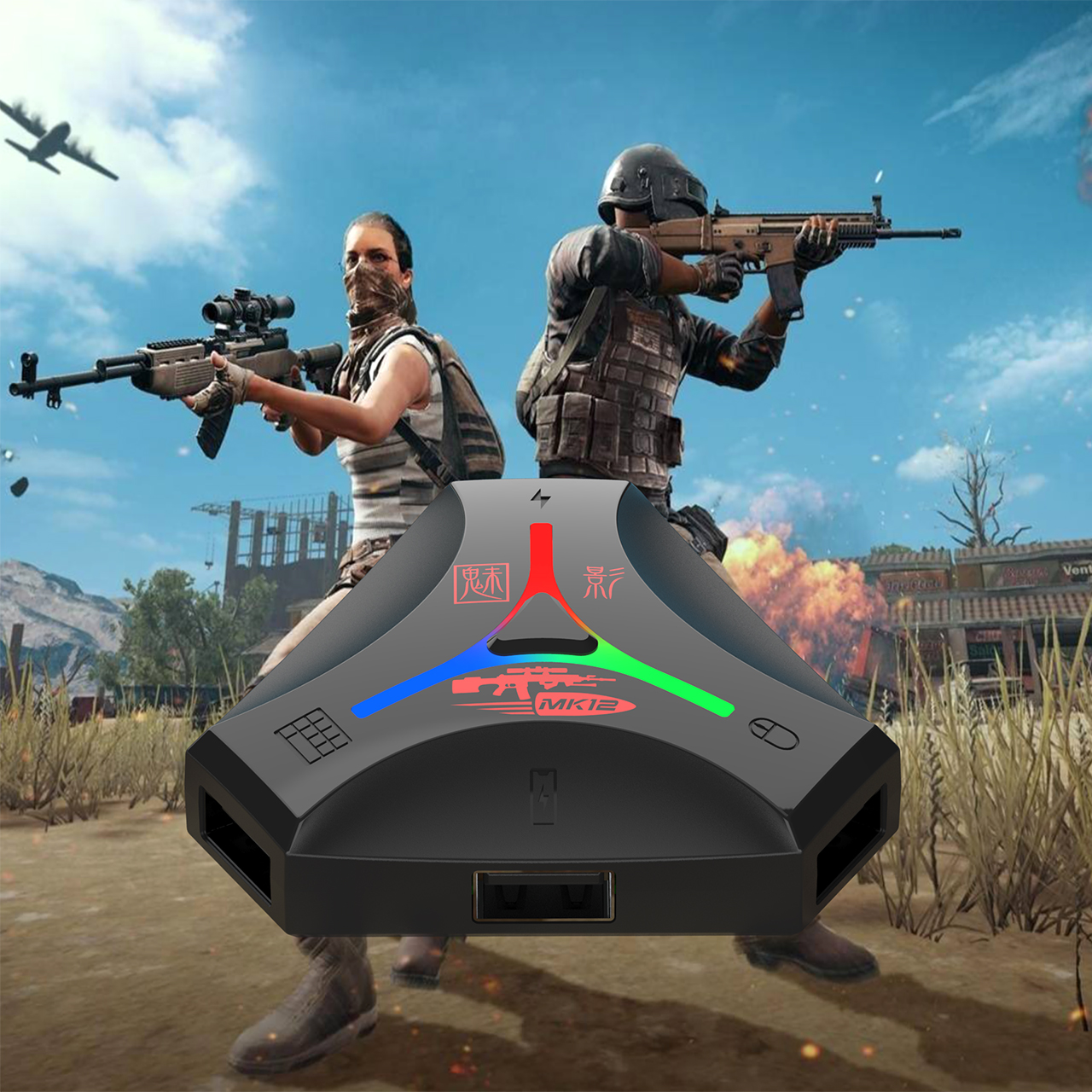 Bộ Chuyển Đổi Chơi Game MK12 Bluetooth 5.1Có Ghìm Tâm Chơi PUBG Free Fire Tốc Chiến 11 Bộ Chuyển Đổi Chơi Game MK12 Bluetooth 5.1Có Ghìm Tâm Chơi PUBG Free Fire Tốc Chiến