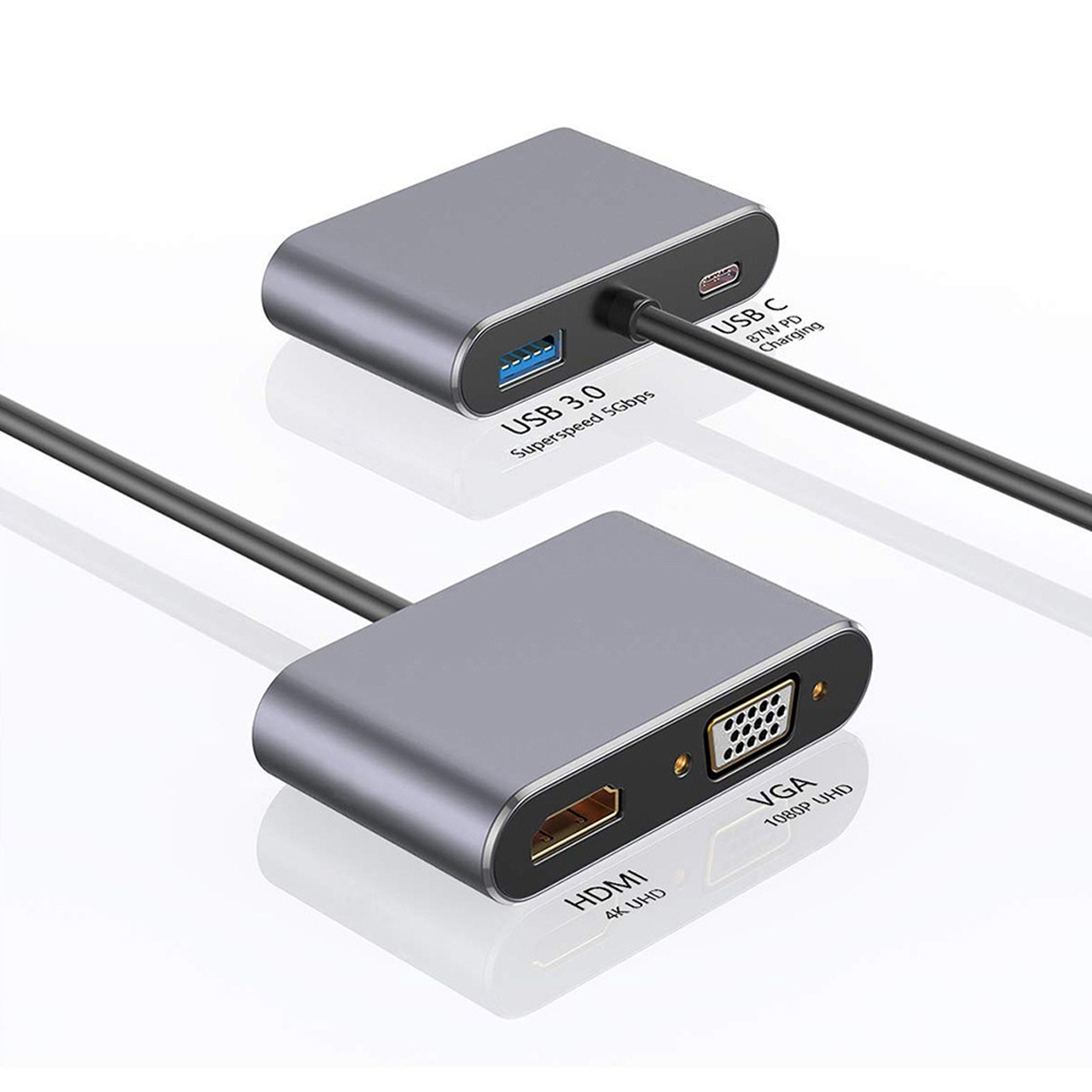 bo chuyen doi type c sang hdmi vga 4 IN 1 4
