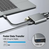  Cáp Chuyển USB Type-c Thông Minh Với 4 Cổng HDMI/ VGA/ USB Và Sạc Hỗ Trợ Chế Độ Dex 