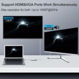  Cáp Chuyển USB Type-c Thông Minh Với 4 Cổng HDMI/ VGA/ USB Và Sạc Hỗ Trợ Chế Độ Dex 