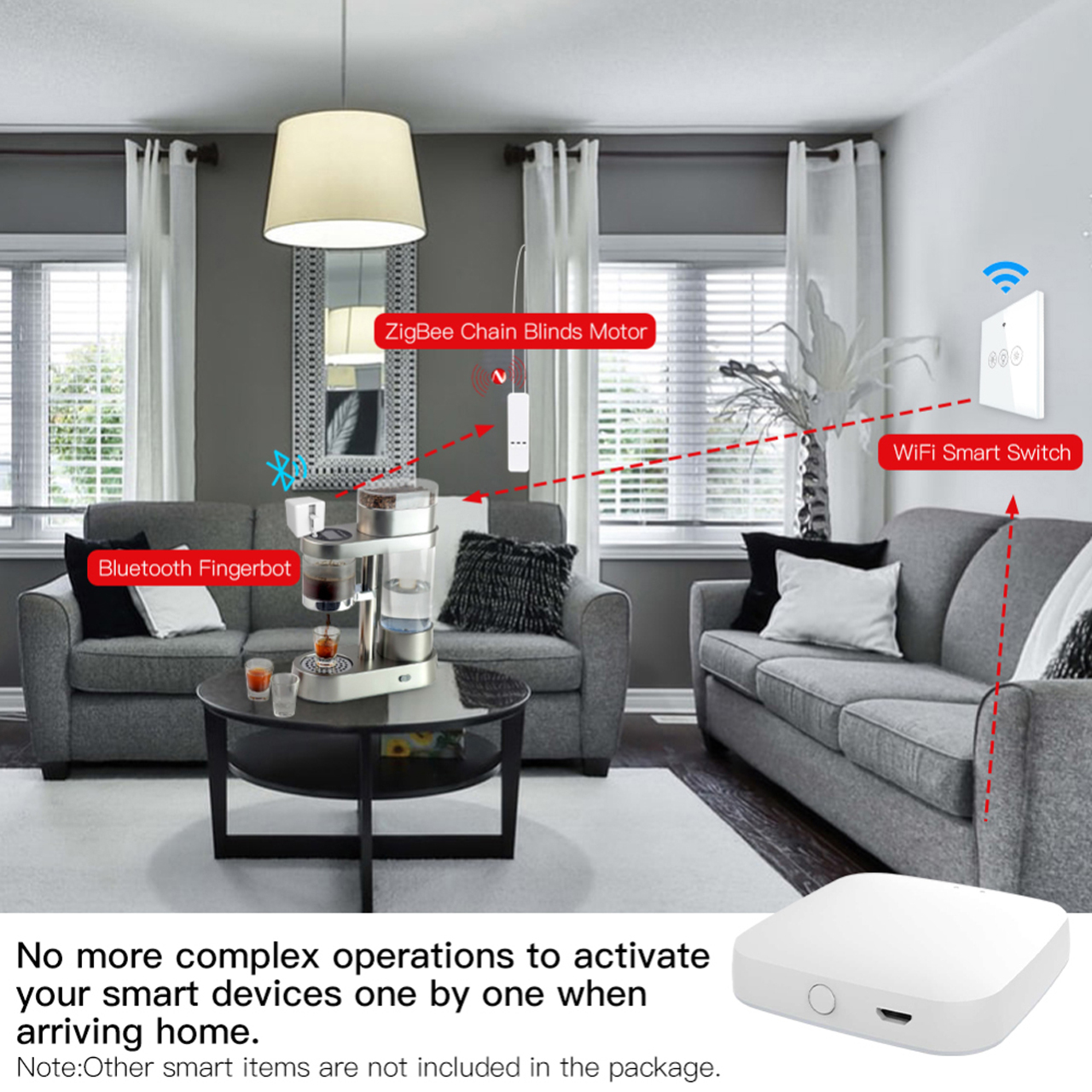 Bộ Điều Khiển Trung Tâm Thông Minh Zigbee 3.0 Bluetooth Kết Nối Bluetooth 3.0 Wifi Thông Qua App Tuya Smartlife 