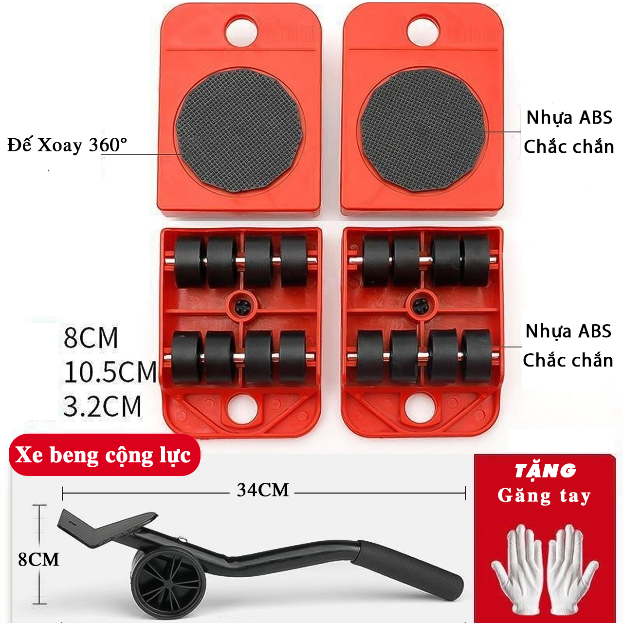 Bo dung cu chuyen do chan xoay 360° 2