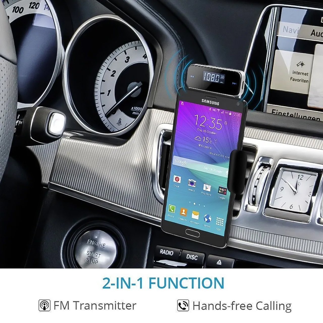 Bo thu phat bluetooth khong day FM Transmitter 5