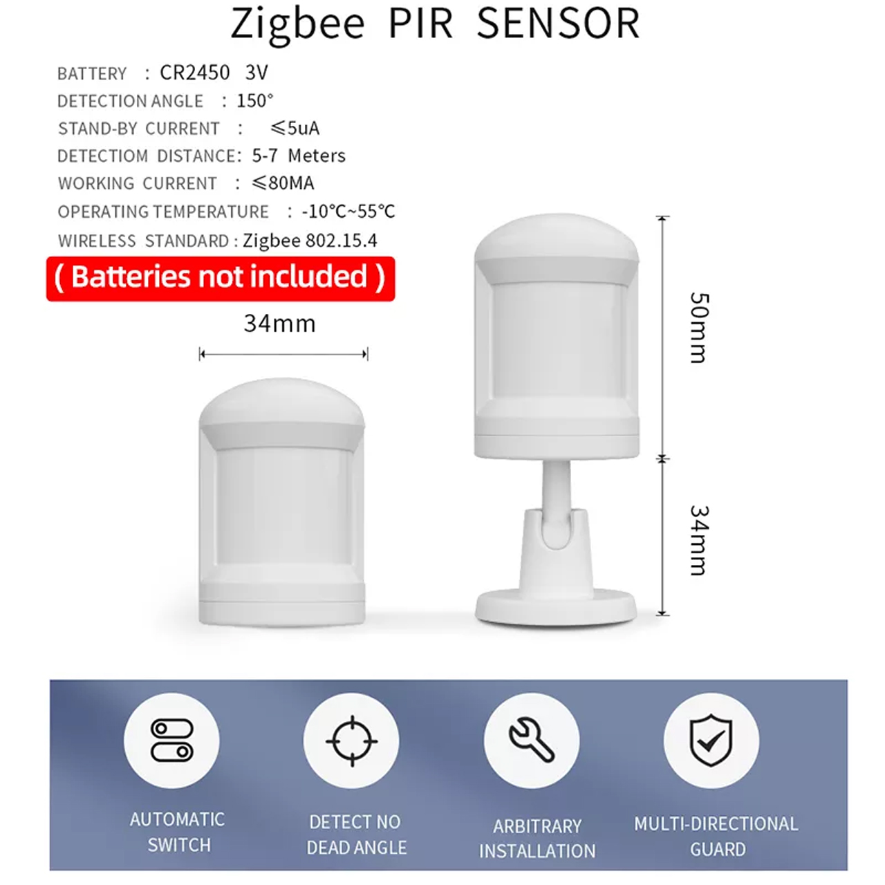 cam bien chuyen dong PIR ZigBee 4