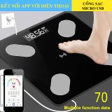  Cân Điện Tử Theo Dõi Sức Khỏe Kết Nối Bluetooth Phân Tích Chỉ Số Cơ Thể Đo Lượng Mỡ Tặng Kèm Dây Sạc 
