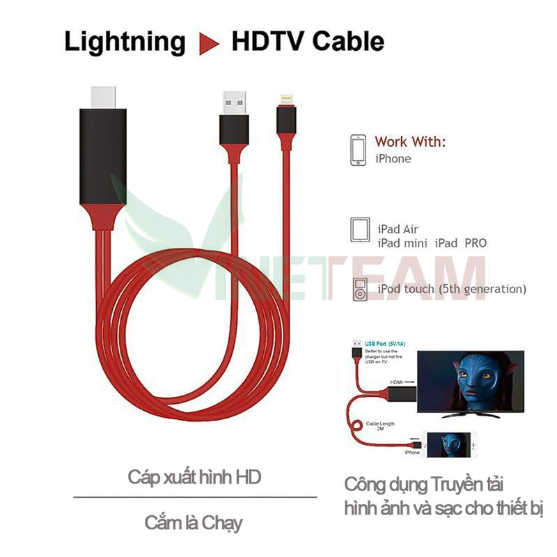 cáp lightning to hdmi