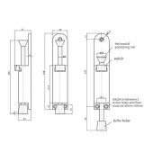  Chốt Chặn Cửa Thông Minh 2 Chiều Chống Va Đập Chất Liệu Hợp Kim Giữ Cửa An Toàn Cho Bé Dài 10cm 15cm 