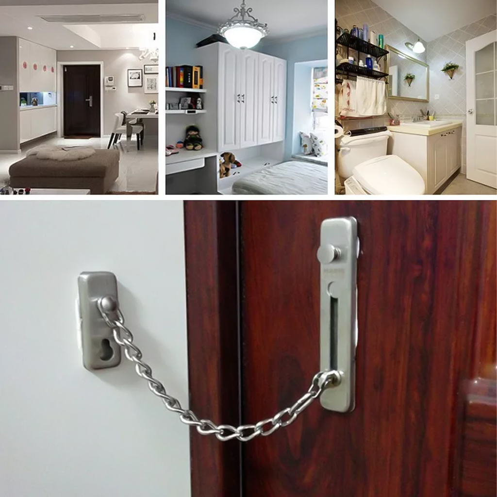 CHỐT CỬA KHÓA GÀI DÂY XÍCH INOX AN TOÀN 13 choy cua an toan cho be 7