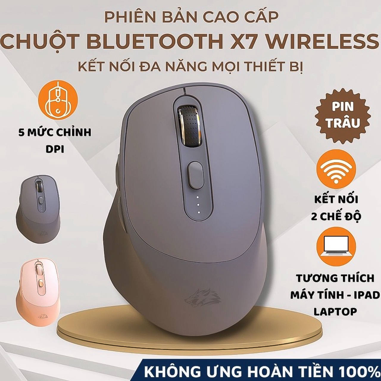 Chuột Không Dây ZiyouLang X7 Sự Lựa Chọn Hoàn Hảo Cho Các Game Thủ Và Dân Văn Phòng 15 chuot may tinh khong day X7 15
