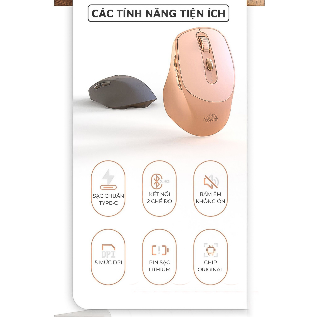 Chuột Không Dây ZiyouLang X7 Sự Lựa Chọn Hoàn Hảo Cho Các Game Thủ Và Dân Văn Phòng 17 chuot may tinh khong day X7 3