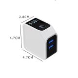  Củ Sạc Nhanh PD 18W 5V 2.4A Có Chế Độ Ngắt Nguồn Khi Đầy Pin Và 2 Cổng USB Sạc Nhanh Màn Hình Led 