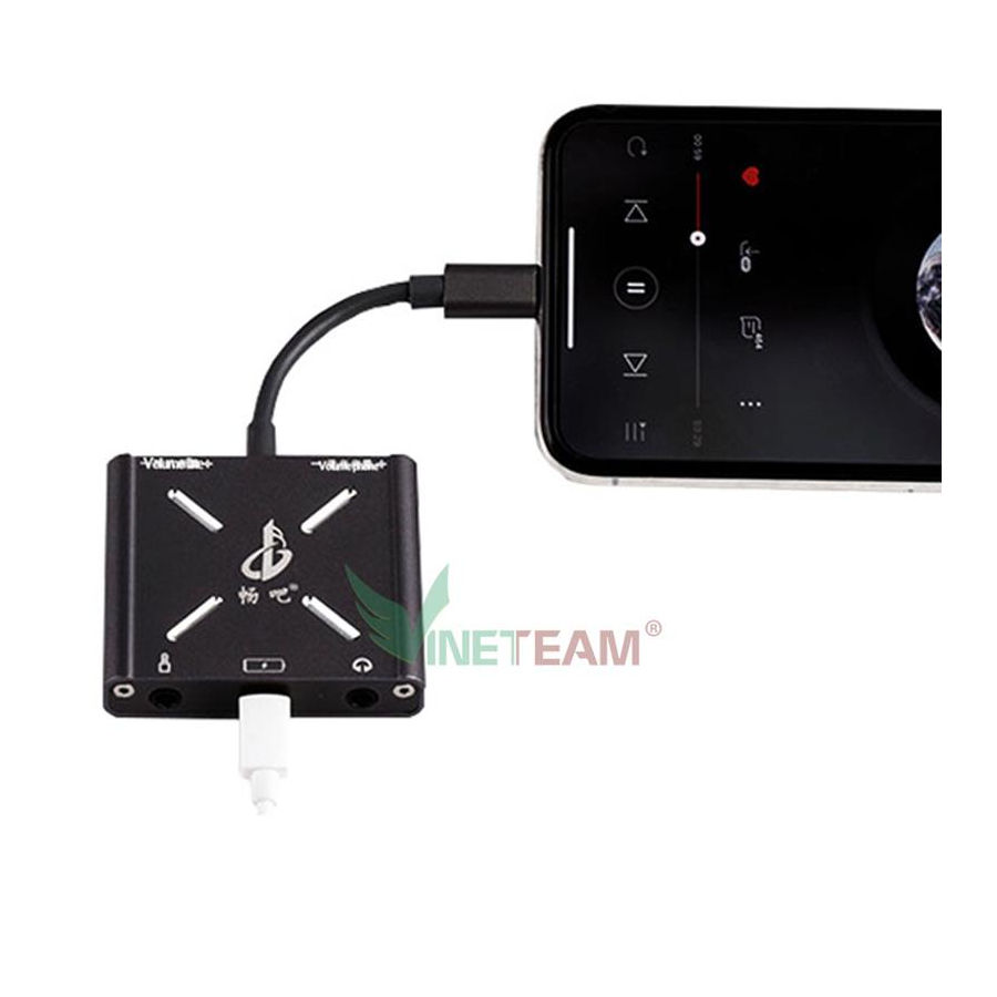 Dây live stream Stereo otg cho iphone