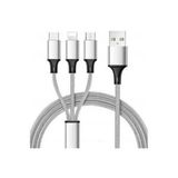  Dây sạc đa năng 3 in 1 (microUSB – Lightning và Type-C) 