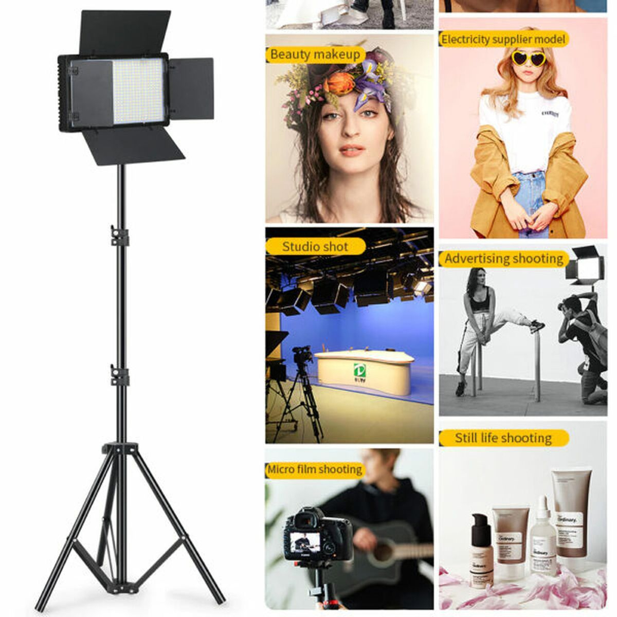 den led quay phim light kit varicolor Pro Led 600 6