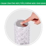  Đèn Ngủ Pha Lê Cực Hót Hình Trụ Thay Đổi  3 Màu Cực Lãng Mạn 