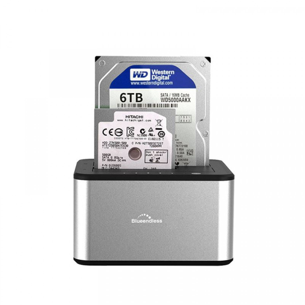Dock cắm ổ cứng Blueendless HD07A USB3.0 ✔ Đế ổ cứng loại 2 khe cắm: 3.5