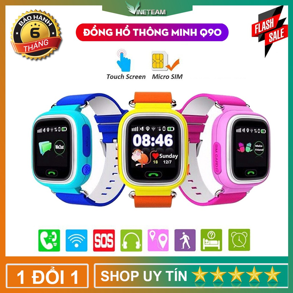 dong-ho-thong-minh-chong-nuoc-q90-1 Đồng hồ điện tử cho bé gái
