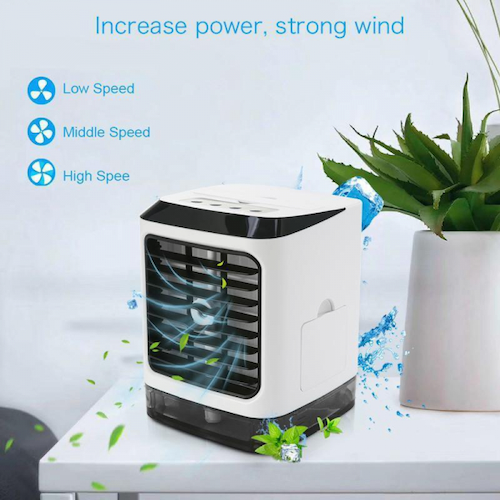 NHỮNG ĐỒ GIA DỤNG GIÁ RẺ CỰC TIỆN LỢI CHO GIA ĐÌNH 6 Quạt điều hòa mini để bàn Humidifier 880G – 2in1 chức năng phun sương và tạo hơi lạnh