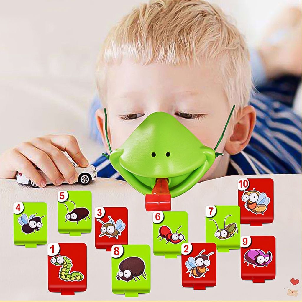  Bộ Đồ Chơi Mặt Nạ Chú Ếch Thè Lưỡi 