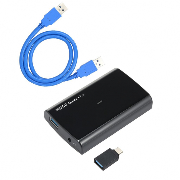 Ezcap 266 hộp Video Game Capture hdmi to usb 3.0 adapter livestream obs hỗ trợ 1080p 60fps ngõ ra video và cổng vào mic Tương Thích Với Windows/Mac/Linux