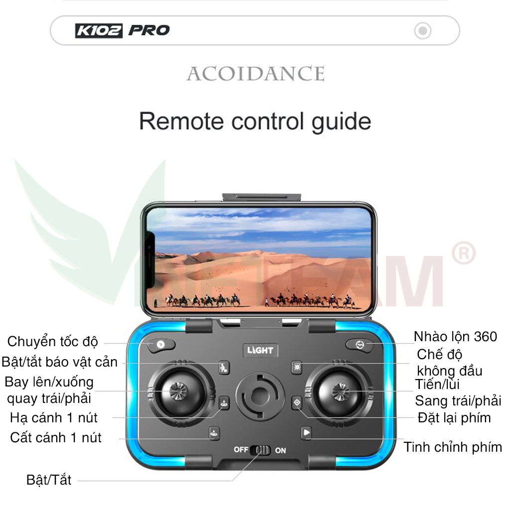 Flycam K102 PRO 4K Drone 16