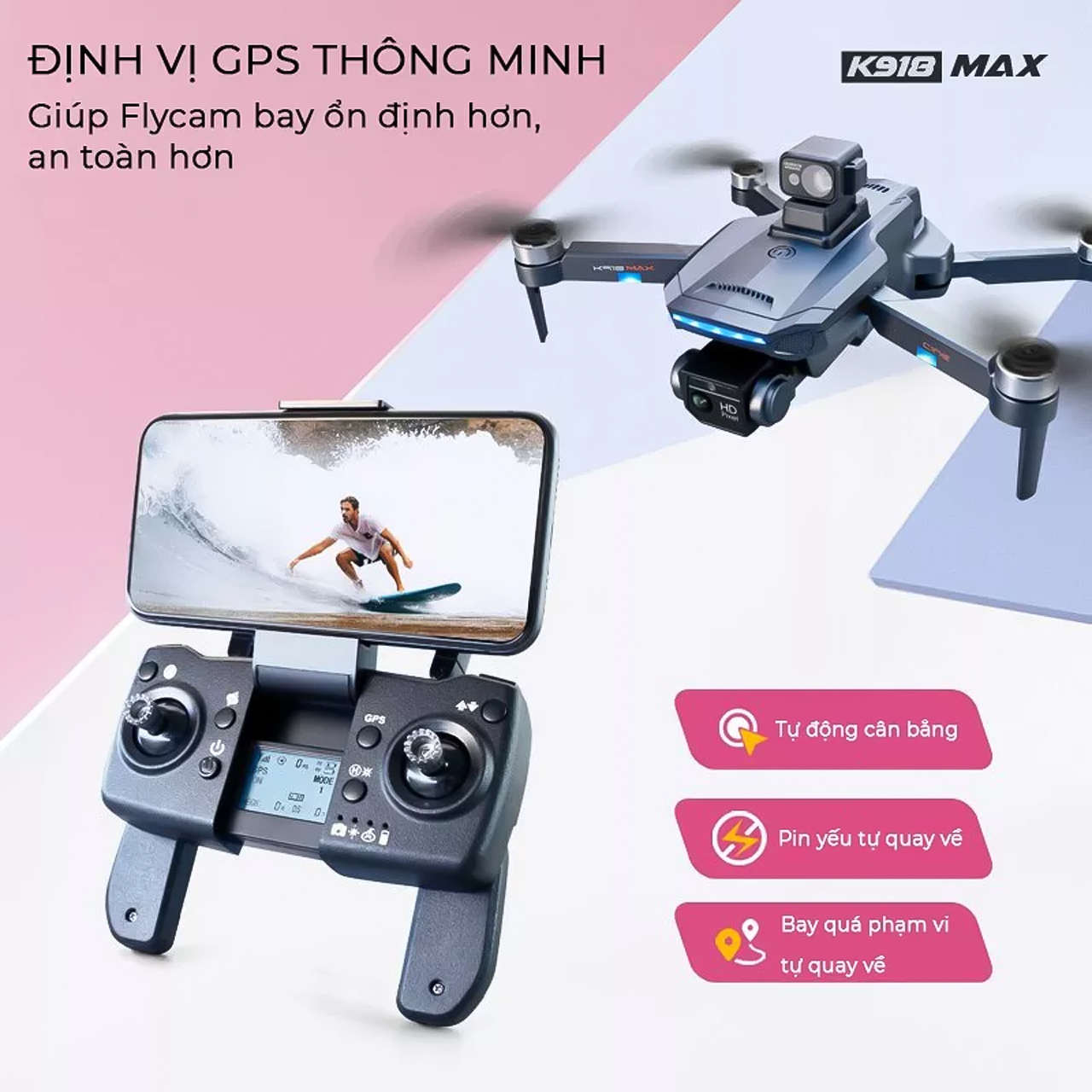 Flycam K918 Max Camera 8K Động Cơ Không Chổi Than 13 flycam K918MAX 12