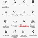  Flycam SJRC F11S 4K PRO Gimbal Chống Rung 2 Trục Và Chống Rung Điện Tử EIS Camera 4K Siêu Nét 
