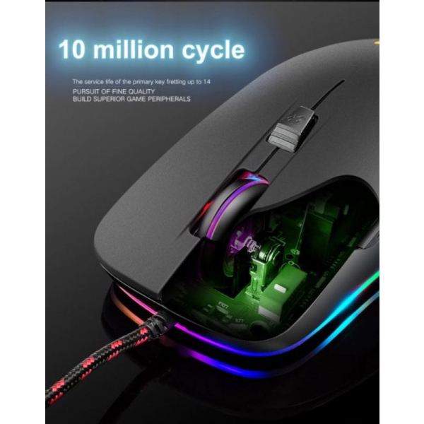 Chuột chuyên game Led RGB Free Wolf V6