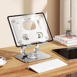  Giá Đỡ Điện Thoại Máy Tính Bảng Kiêm Đế Tản Nhiệt Laptop Hợp Kim Nhôm Đa Năng Xoay 360 Độ 