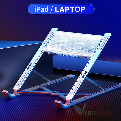 TOP 3 GIÁ ĐỠ LAPTOP BÁN CHẠY NHẤT TẠI VINET 7 Giá Đỡ Laptop Có Quạt Tản Nhiệt H1 Sạc Type C