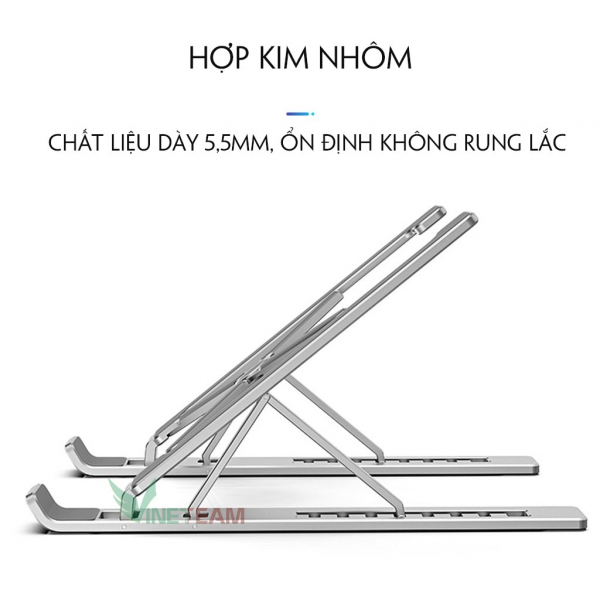 Giá đỡ Macbook - Đế tản nhiệt hợp kim nhôm siêu nhỏ gọn cho Macbook