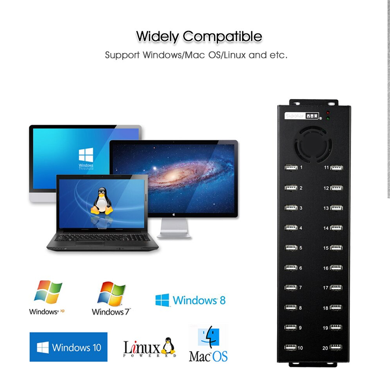 HUB CHIA 20 CONG USB SIPOLAR 3 1