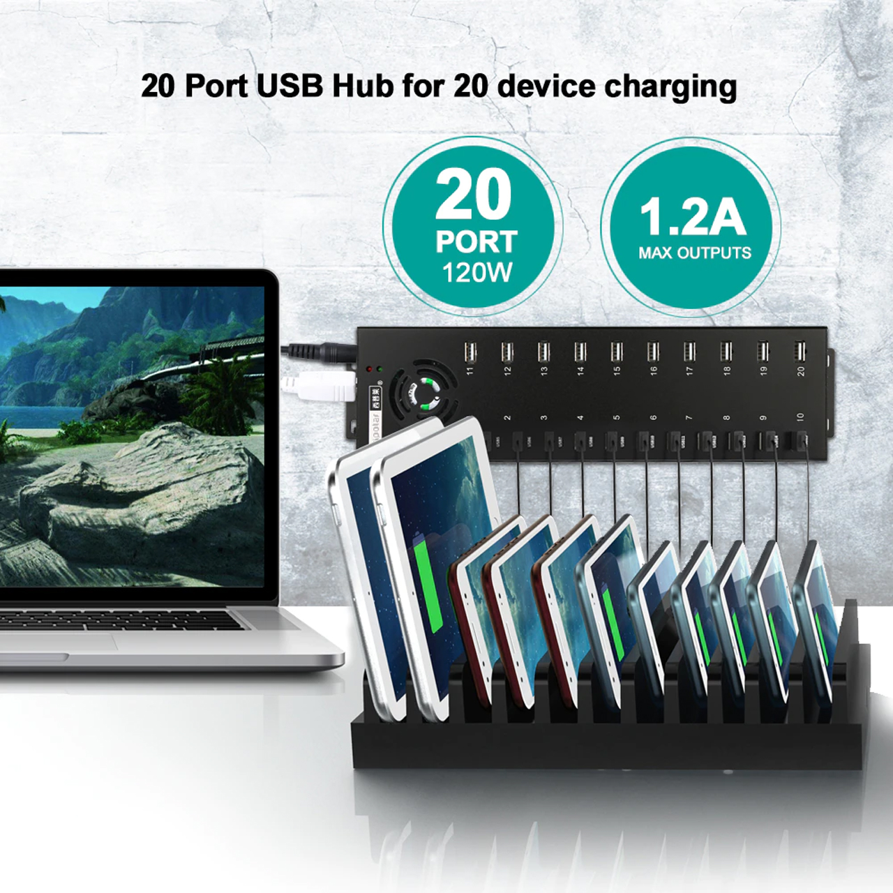 HUB CHIA 20 CONG USB SIPOLAR 8