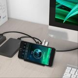  Hub USB 4 Cổng Orico SHC-U3 Kiêm Giá Đỡ Điện Thoại 