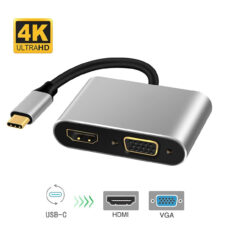 hub Type C Sang HDMI VGA 7