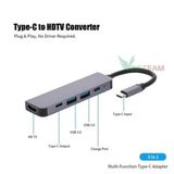  Hub Chuyển Đổi Type C Sang HDMI 5 In 1 
