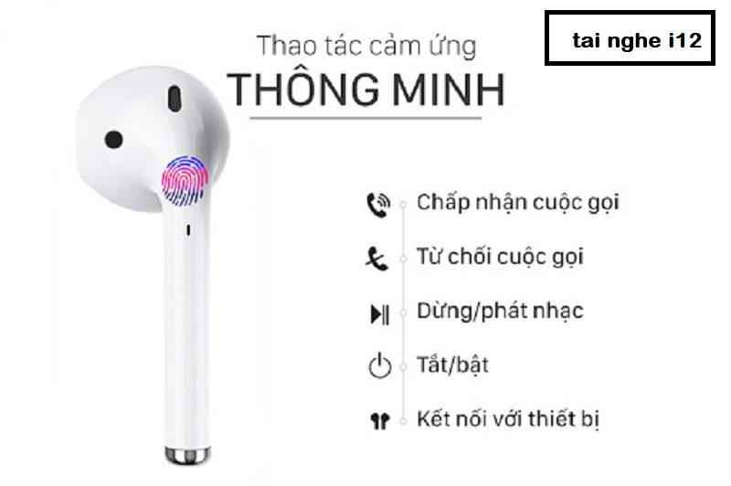 huong dan su dung tai nghe bluetooth i12 1