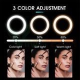  Kẹp Điện Thoại Livestream Có Đèn 3 Trong 1 (3 Kẹp + 1 Đèn) 