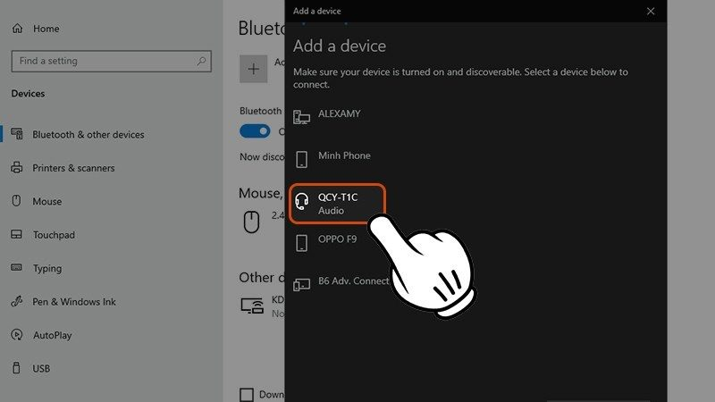 ket noi tai nghe bluetooth voi laptop vinet 12