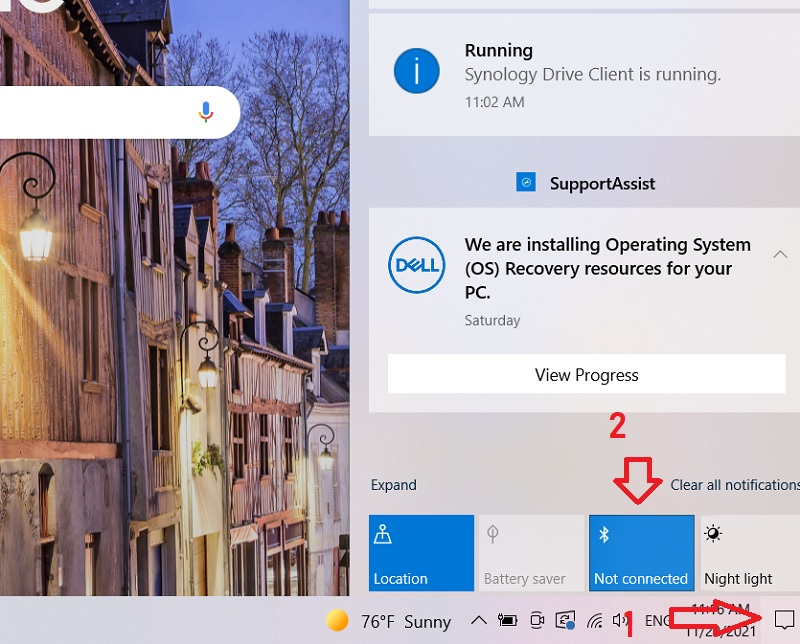 ket noi tai nghe bluetooth voi laptop vinet 7
