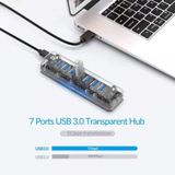  Orico F7U-U3-CR Transparent – Bộ chia 7 cổng cho laptop PC 