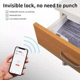  Ổ Khóa Ngăn Kéo Tủ Điện Tử Thông Minh Tuya T1 Điều Khiển Từ Xa Hỗ Trợ qua APP 